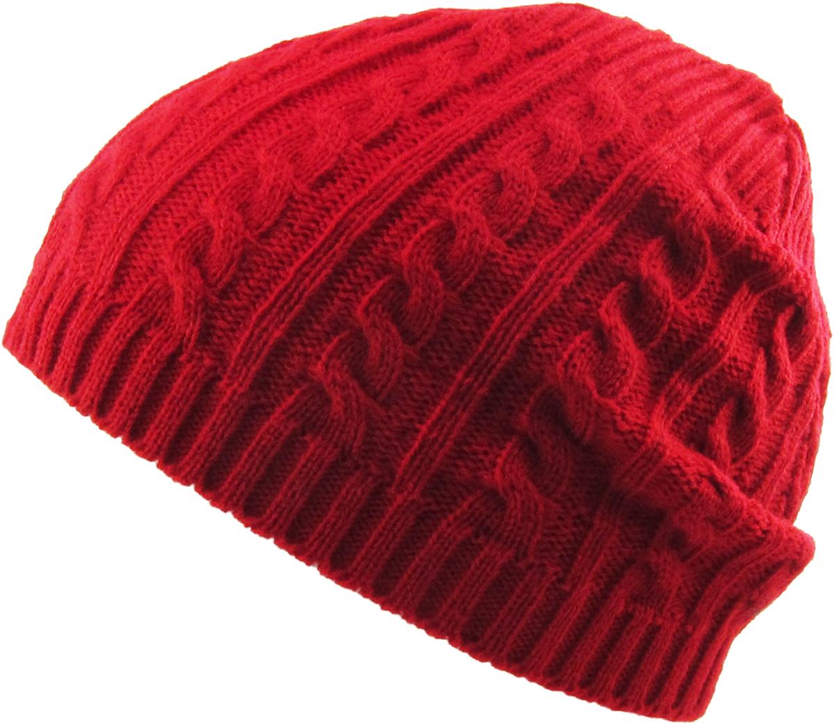 Cuffless Cable Knit Beanie | KBETHOS
